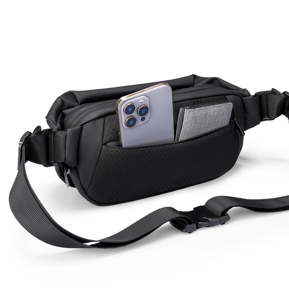 RapidPack Lite: Tri-Compartment Waterproof Sling Pack for Commute