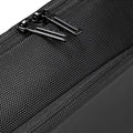 Black waterproof crossbody bag fabric with metal zipper pulls - MARKRYDEN