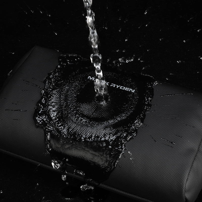 Mark Ryden black toiletries bag water resistance test for travel
