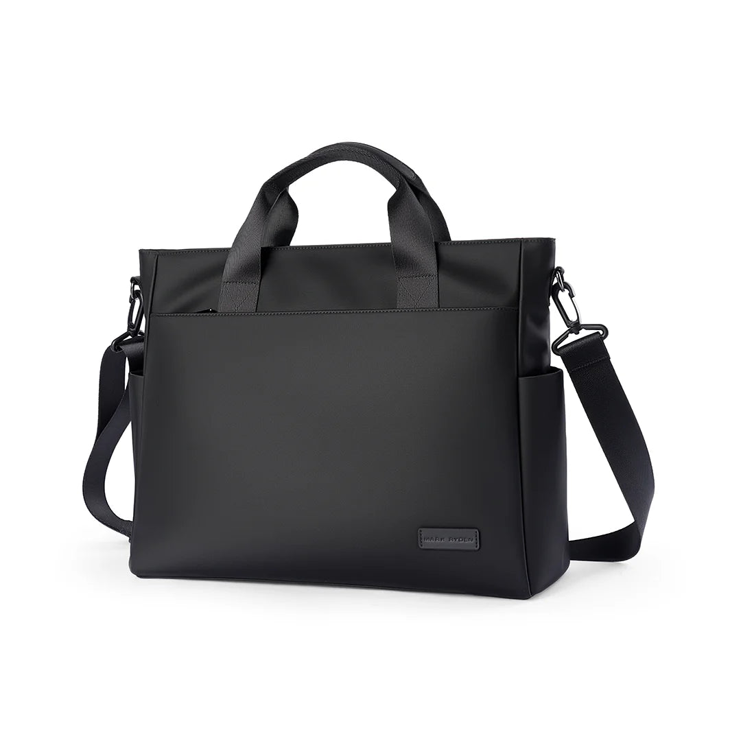 CarryDuo: Laptop Tote Bag with Side Pockets & Adjustable Shoulder Strap