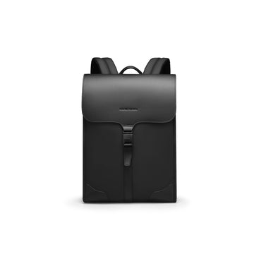 MUKE I: School Style Classic Business Work Black Oxford Backpack