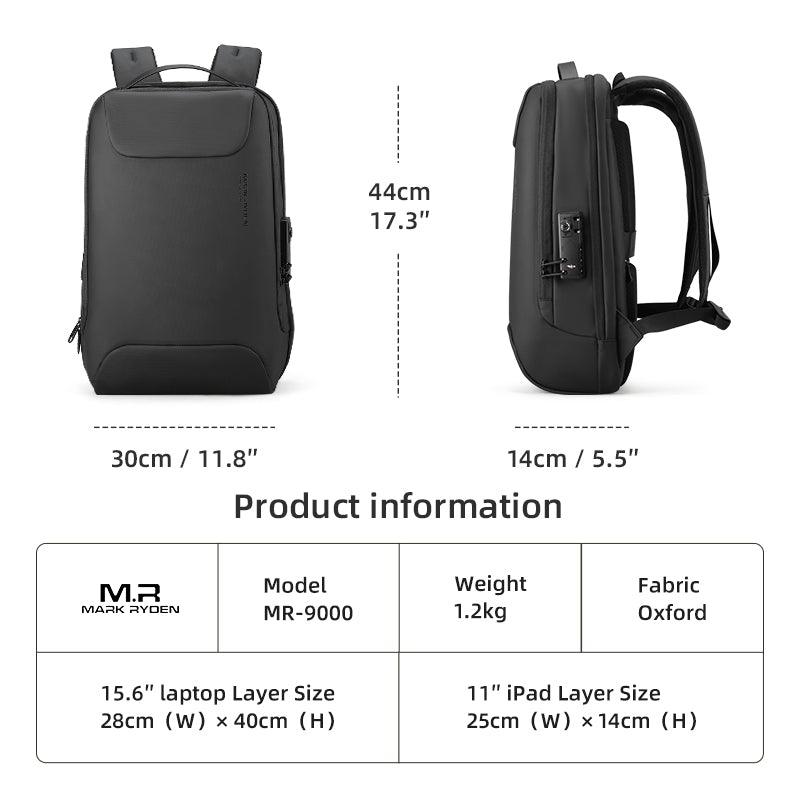 Compilo: Quality & High - Capacity Oxford Anti - Theft Laptop Backpack with USB Port - MARK RYDEN US
