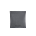 Mark Ryden dark gray leather coin pouch with secure closure - secure carry for valuables