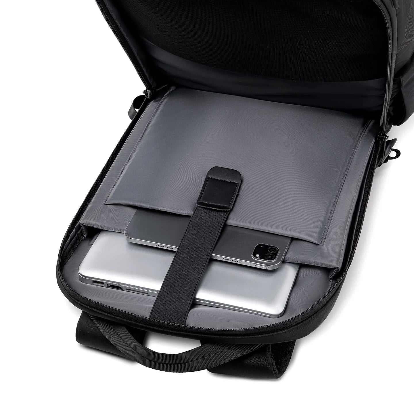 Globalist: Expandable 3-in-1 Tech Travel Backpack with 180° Clamshell Opening & Luggage Strap