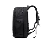 Globalist: Expandable 3-in-1 Tech Travel Backpack with 180° Clamshell Opening & Luggage Strap