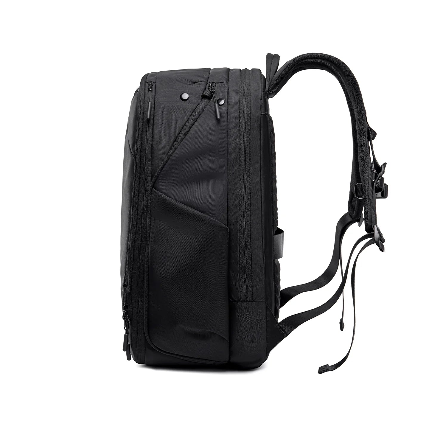 Globalist: Expandable 3-in-1 Tech Travel Backpack with 180° Clamshell Opening & Luggage Strap