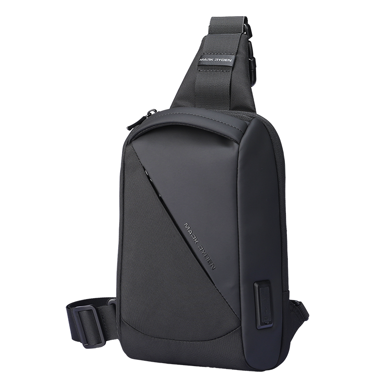 ChargeSling: RFID-Safe Chest Bag with USB Charging Port For Commute