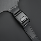 MARKRYDEN black Oxford backpack buckle detail - classic business style