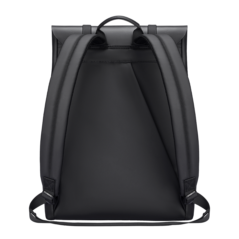 MarkRyden MUKE II School Classic Business Work Black Oxford backpack back view