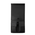 Black Zoll Rolltop stylish daily commute backpack with front pockets - MARKRYDEN
