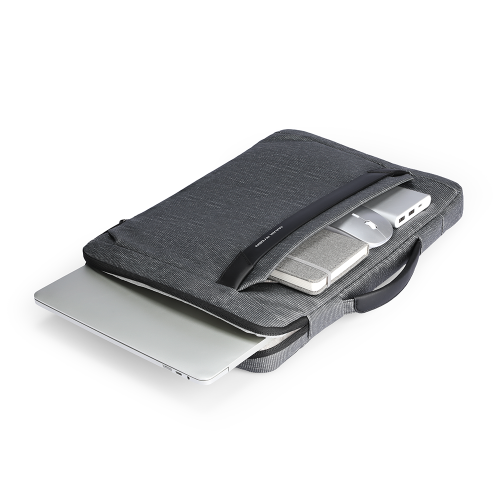MARKRYDEN dark gray anti-theft business laptop case with accessories