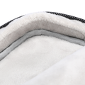 MarkRyden anti-theft laptop case interior with soft white lining and black zipper
