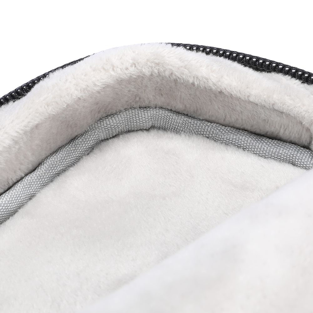 MarkRyden anti-theft laptop case interior with soft white lining and black zipper