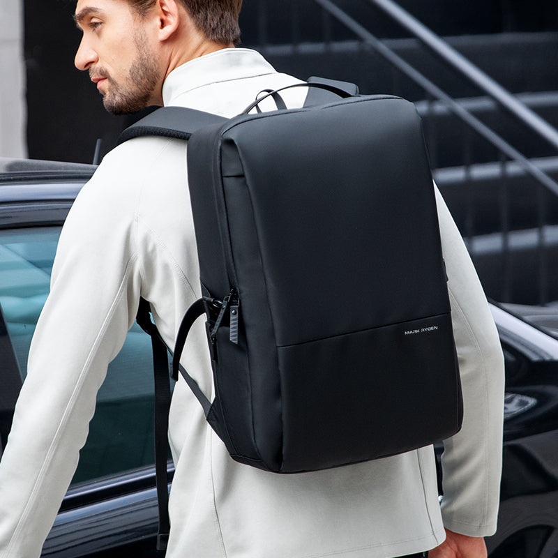 Super Light: Multi-compartment Waterproof Leather Computer Commuter Backpack