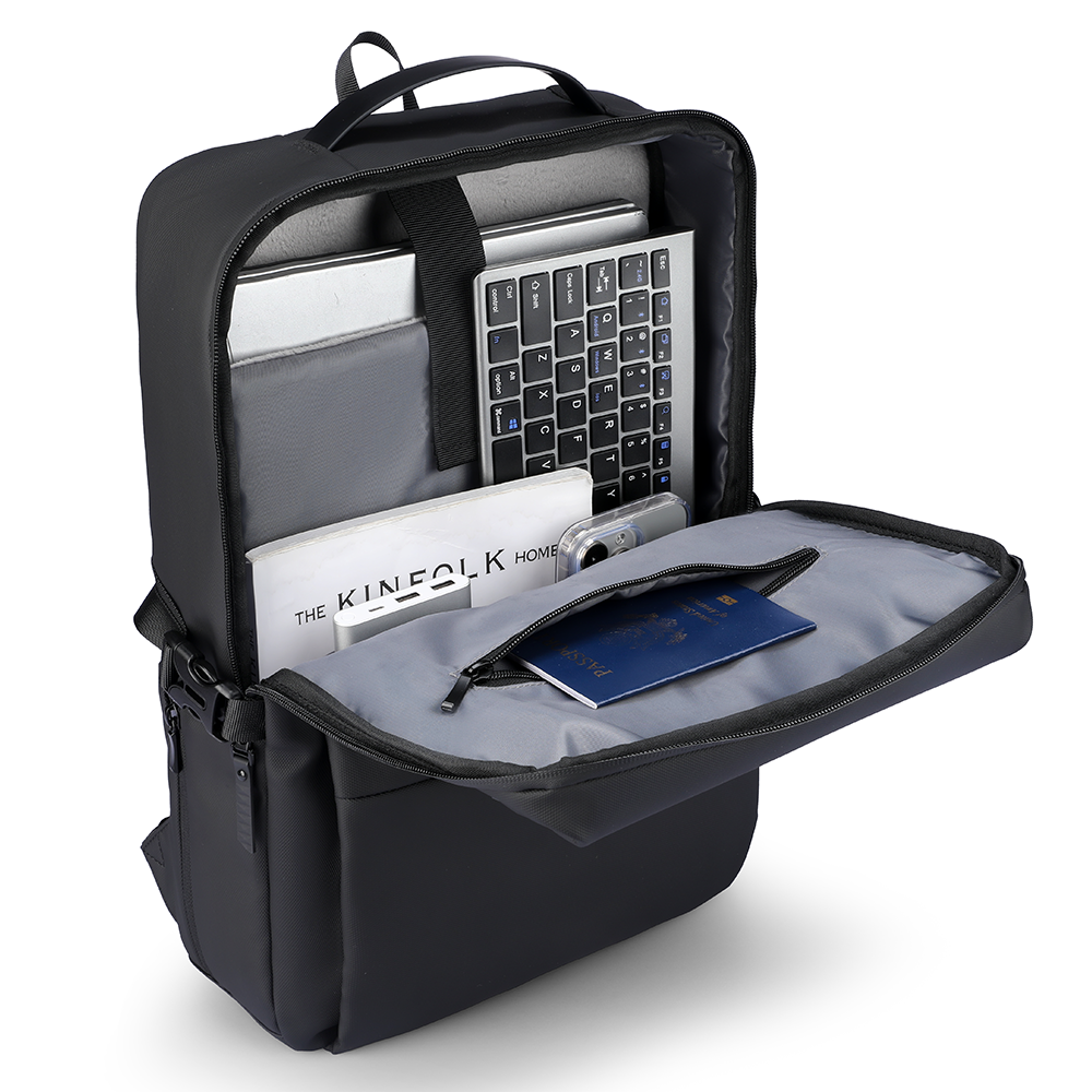 Super Light: Multi-compartment Waterproof Leather Computer Commuter Backpack