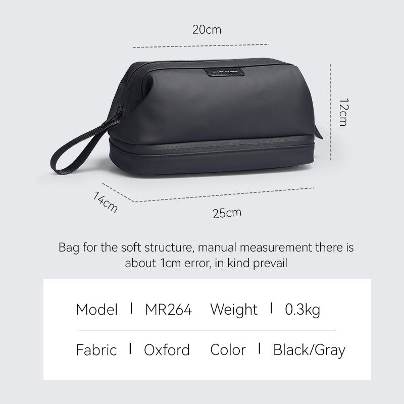 Switchstorage V: Toiletry Bag with Wet and Dry Areas for Modern Travelers - MARK RYDEN US