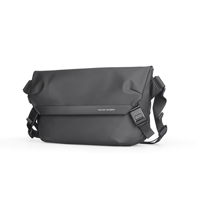 Mark Ryden black messenger bag with adjustable strap - youthful fashion