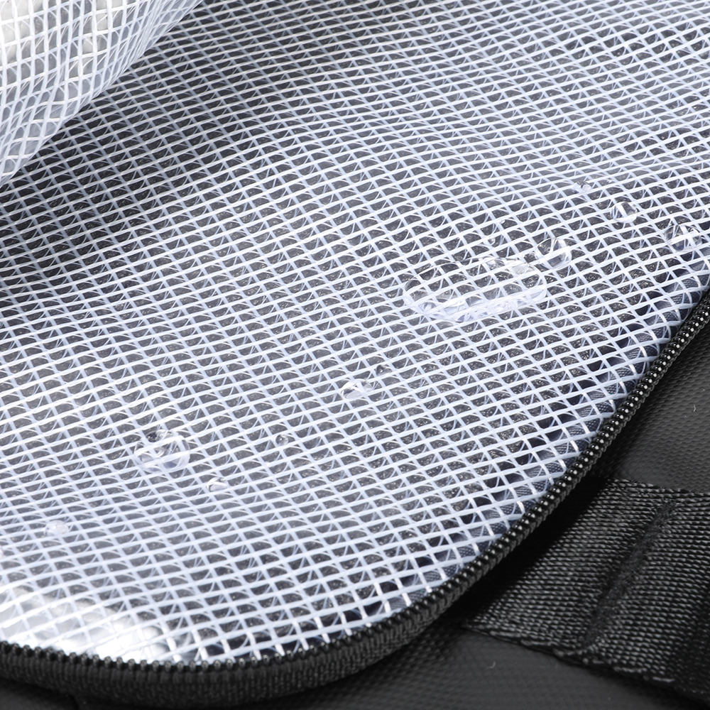 MarkRyden JourneyFlex anti-theft mesh pocket with zipper, travel bag detail