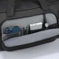 Markryden JourneyFlex anti-theft handbag with organized compartments, black exterior, gray interior