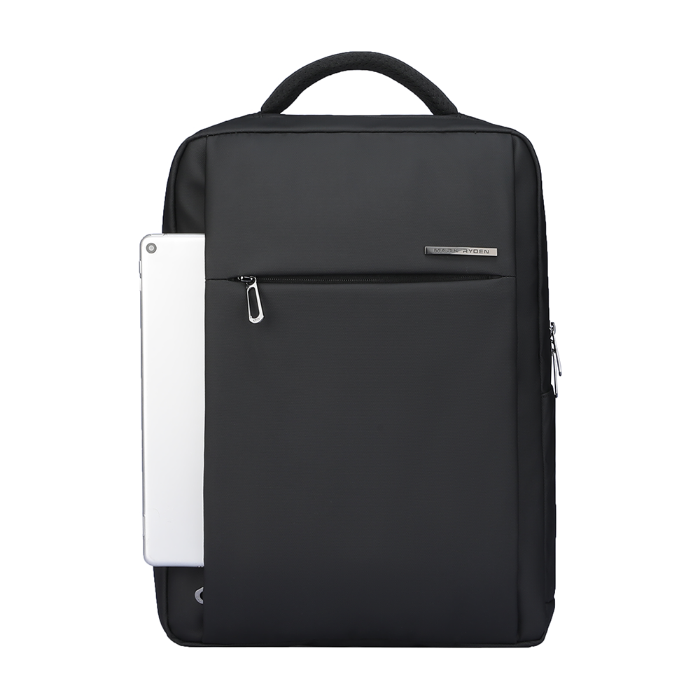 Markryden black business backpack 15.6 laptop with logo
