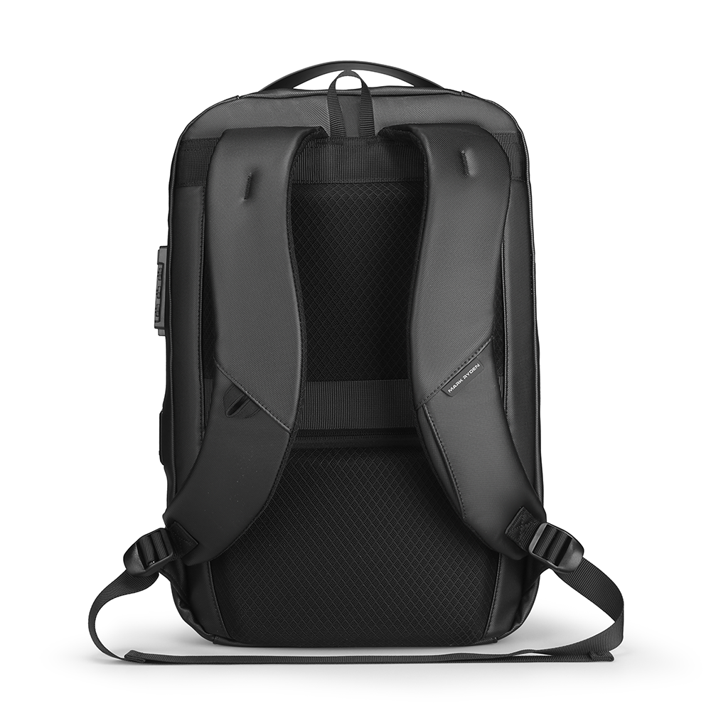 MarkRyden GuardianShell secure hardshell backpack with padded straps and mesh back panel