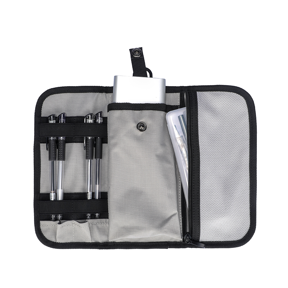 MarkRyden GuardianShell secure hardshell backpack interior with organized compartments, pens, secure design