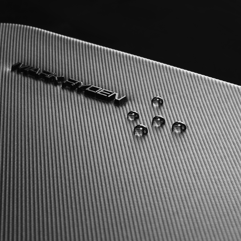 MarkRyden GuardianShell secure hardshell backpack - textured waterproof material with water droplets