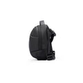 AquaLite waterproof PU leather sling bag - sleek black design for modern daily use