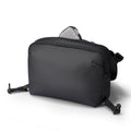 Black waterproof Switch sling bag for urban gamers with gray accents