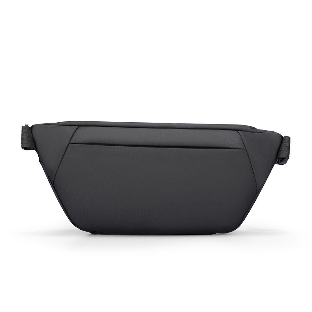 MarkRyden sleek waterproof black crossbody bag