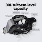 TripVault: Travel Duffel Bag with Seperate Shoe Compartment for Gym