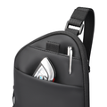 MarkRyden ProCarry black anti-theft business sling bag with car fob & pen
