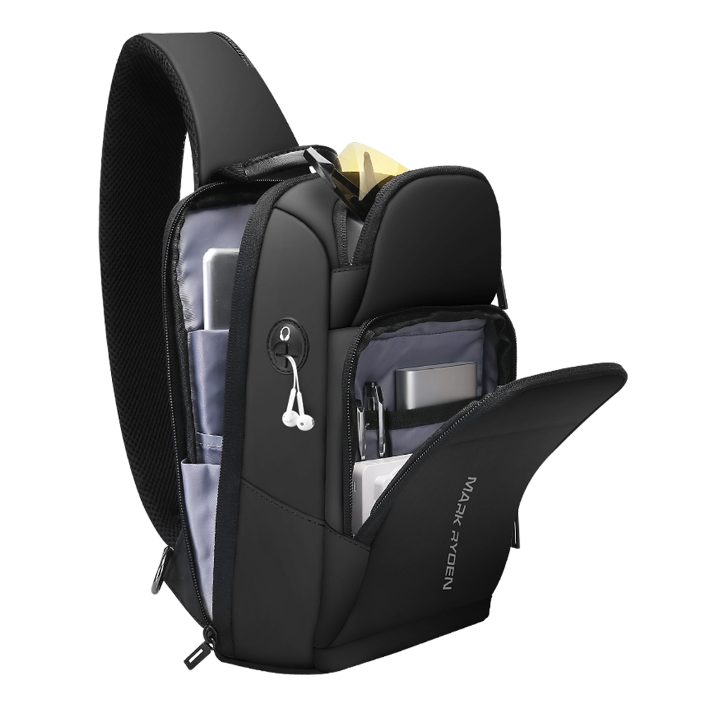 Mini Compacto : Sac bandoulière léger et minimaliste pour tablette avec plusieurs couches 