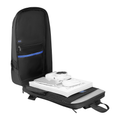 MarkRyden black waterproof RFID crossbody bag with camera & tech accessories