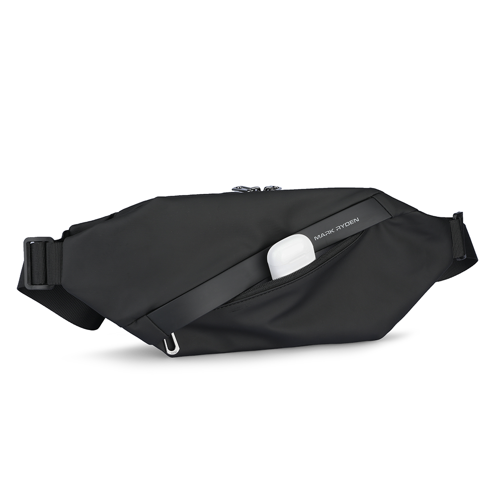 Mark Ryden UrbanStride compact city crossbody bag black with water bottle