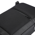 MarkRyden black textured high-capacity crossbody bag for urban commuting