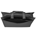 MarkRyden Classic II black leather business crossbody briefcase with compartments