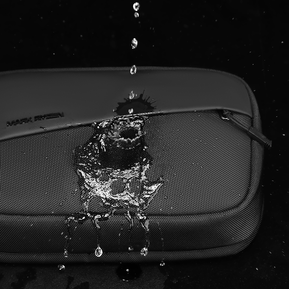 CrossWear: Elegante bolso bandolera impermeable con múltiples compartimentos 