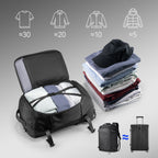 Aegis Fortress: All-Weather 38L Multi-Compartment Backpack For Travel