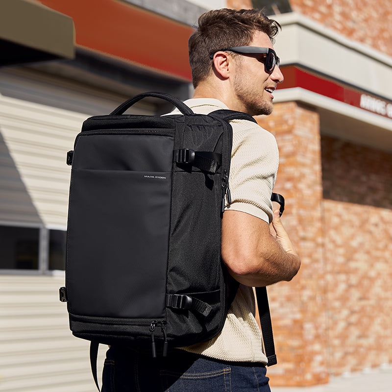 Aegis Fortress: All-Weather 38L Multi-Compartment Backpack For Travel