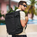Aegis Fortress: All-Weather 38L Multi-Compartment Backpack For Travel