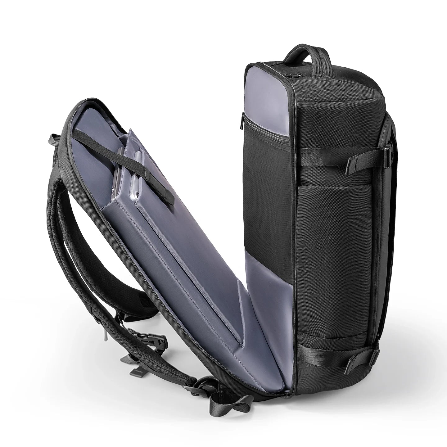 Aegis Fortress: All-Weather 38L Multi-Compartment Backpack For Travel