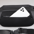 Elegant black oxford waterproof crossbody bag with phone pocket - MarkRyden