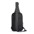 MARKRYDEN black waterproof large capacity crossbody bag with adjustable strap