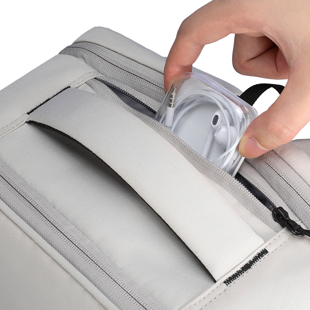 MarkRyden commuter backpack with earphone storage compartment