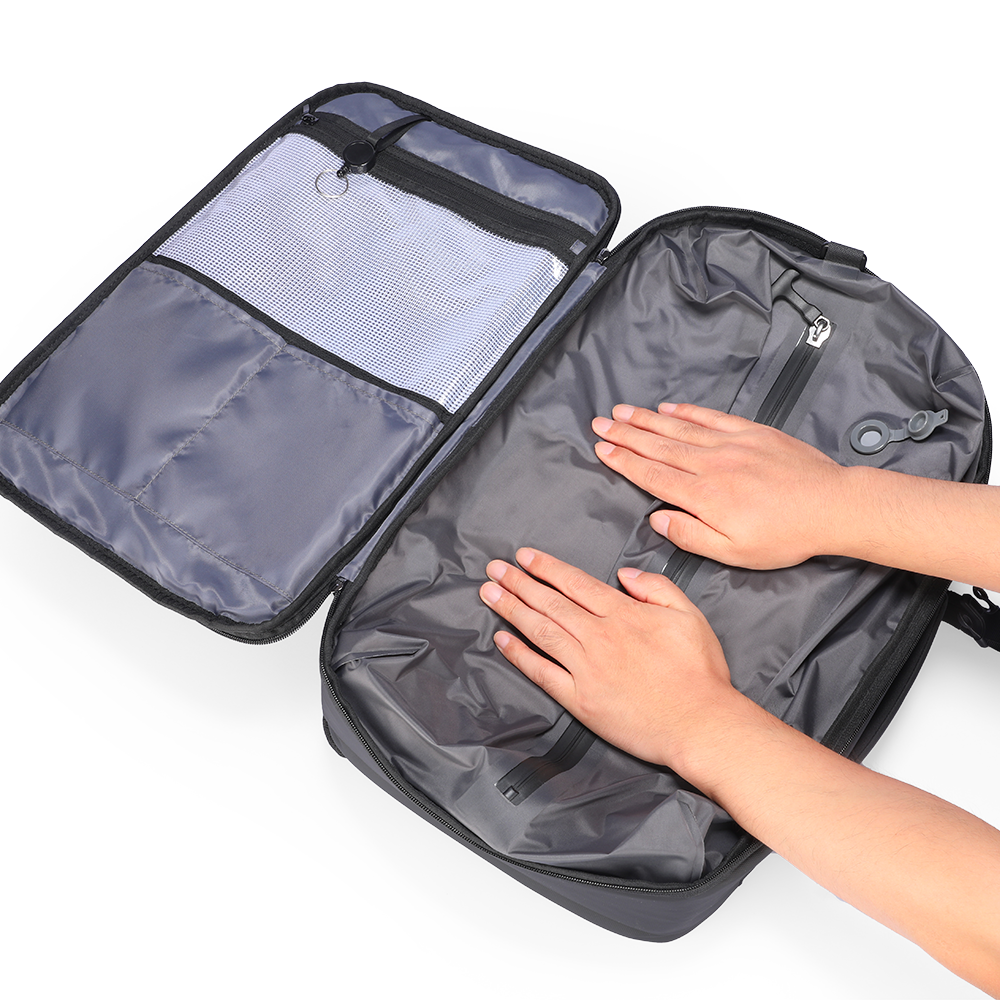 Mochila de negocios multifuncional de mayor tamaño y más profesional con cremallera YKK. 