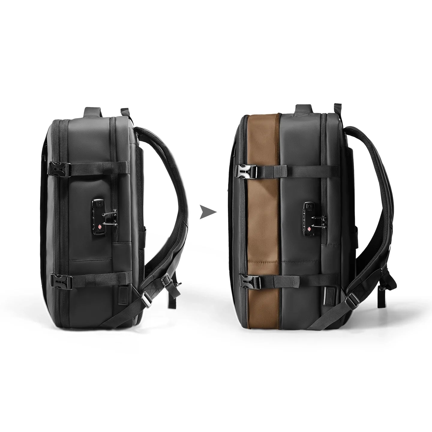 Expandos Max: MARK RYDEN Maximum Capacity Anti-theft Compression Backpack