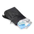 MarkRyden black minimalist backpack with daily essentials