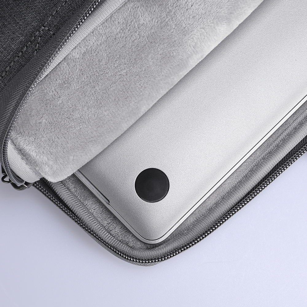 Markryden charcoal anti-theft business laptop bag holding silver laptop 13.3-15.6 inch
