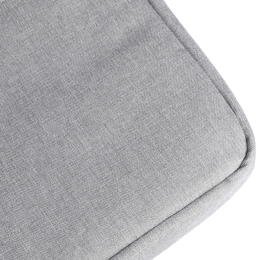MarkRyden gray textured laptop bag fabric with stitched edge 13.3-15.6 inch